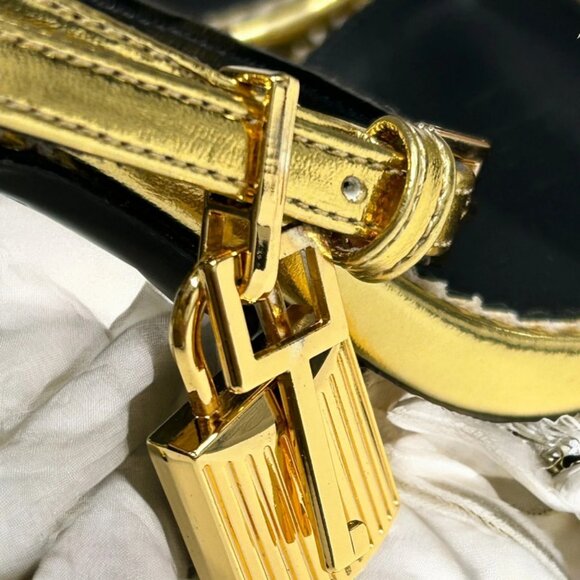 Tom Ford Gold Heels - Picture 6 of 8